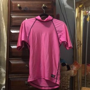 This is pink swim shirt!